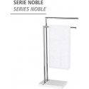 WENKO, towel and clothes rack 45.5x20x82 cm white polyresin and chrome WENKO, towel and clothes rack 45.5x20x82 cm white polyresin and chrome