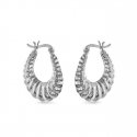 Again Jewelry Fashionable silver hoop earrings AJNS0064 Again Jewelry Fashionable silver hoop earrings AJNS0064