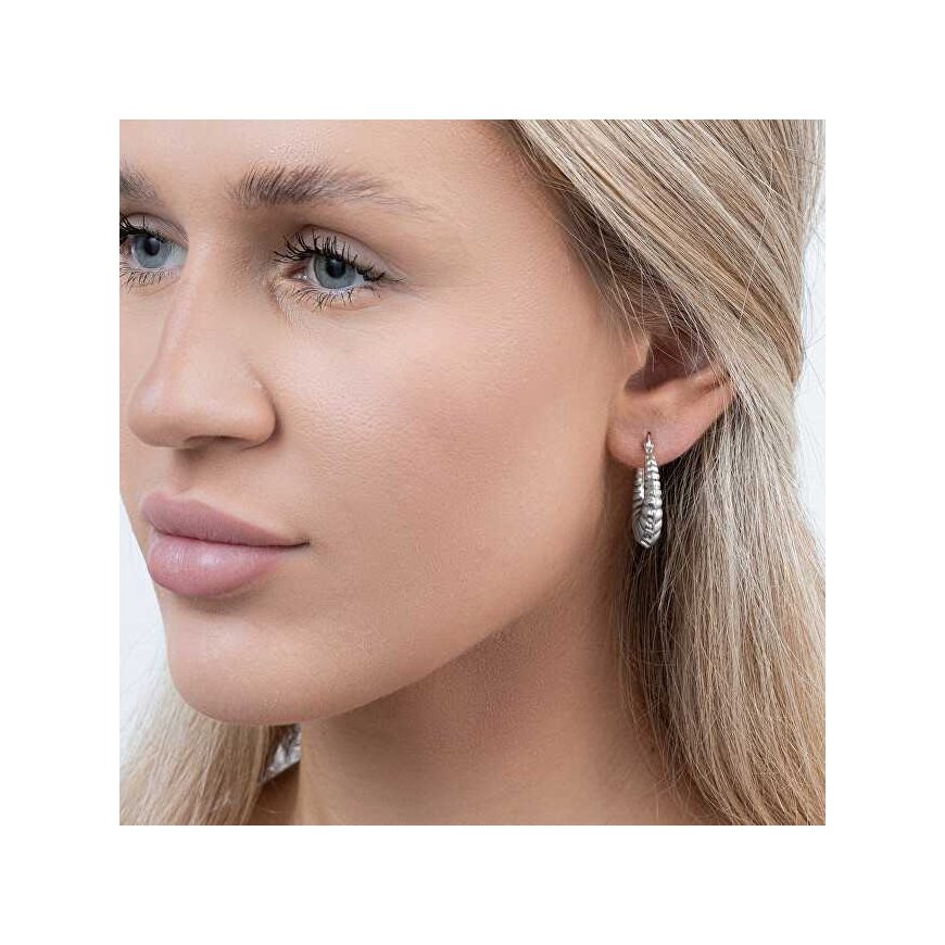 Again Jewelry Fashionable silver hoop earrings AJNS0064 – 3