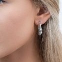 Again Jewelry Fashionable silver hoop earrings AJNS0064 Again Jewelry Fashionable silver hoop earrings AJNS0064