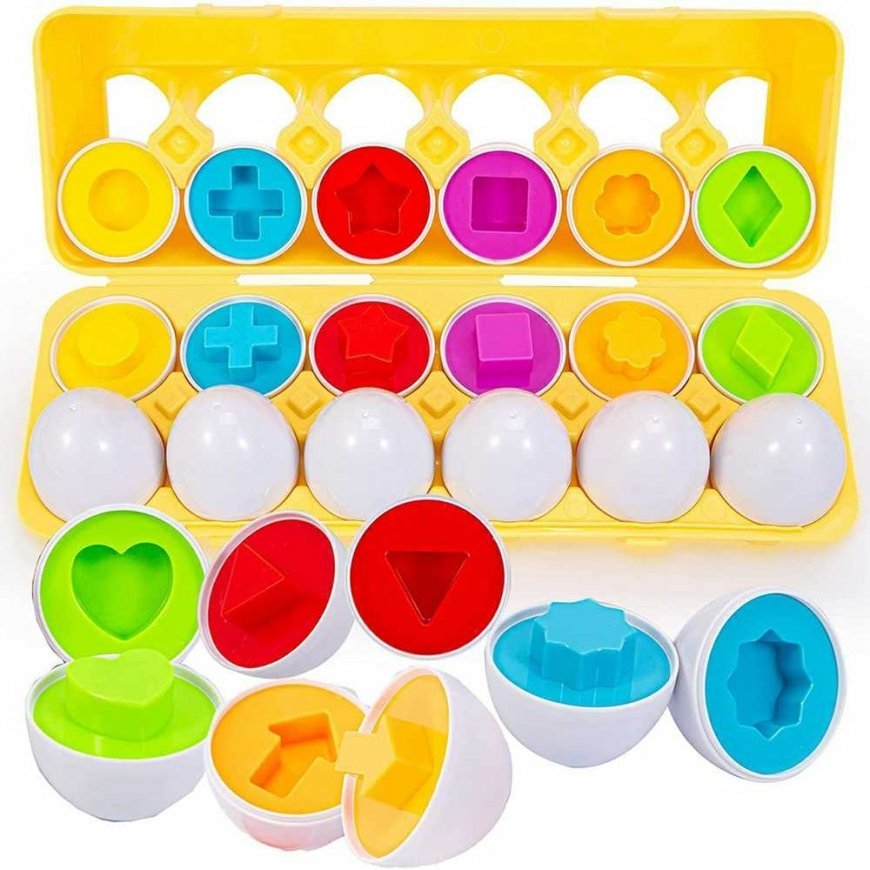 Puzzle "Woopie Montessori Egg Puzzle" - Match Shapes and Colors – 4