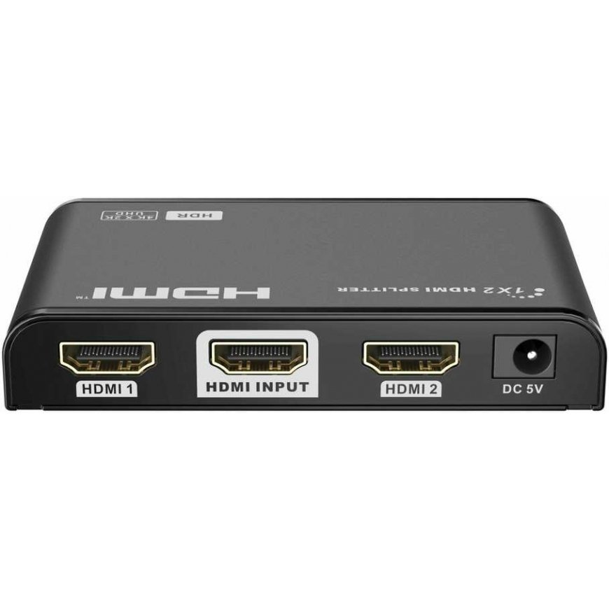 PremiumCord PREMIUMCORD HDMI 2.0 skirstytuvas, 1–2 prievadai, 4K x 2K/60Hz, FULL HD, 3D, juoda – 4