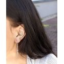 Beneto Long silver earrings with zircons AGUV1979 Beneto Long silver earrings with zircons AGUV1979