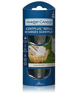 Drėkintuvas Yankee Candle Clean Cotton diffuser refill (ScentPlug Refills) 2 x 18.5 ml 18.5ml elektrinis kvapų difuzorius