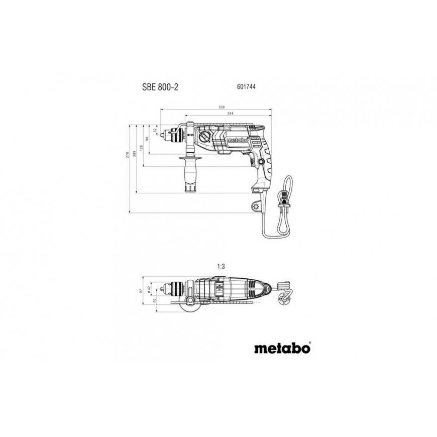 DTZ METABO SBE 800-2 Iskuporakone – 4