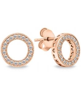 Brilio Silver Brilio Silver Temporary bronze earrings with zircons EA607R