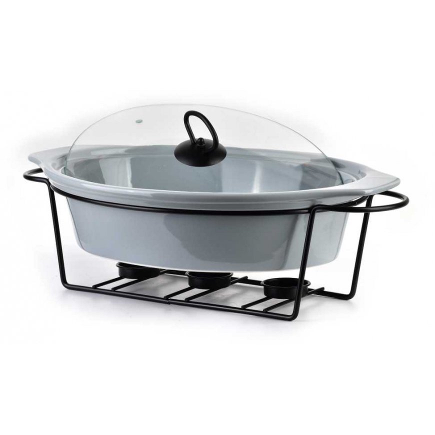 Allesken MODERNI VIRTUVĖ Indas su šildytuvu 2,6l 38x26xH7,9cm – 2