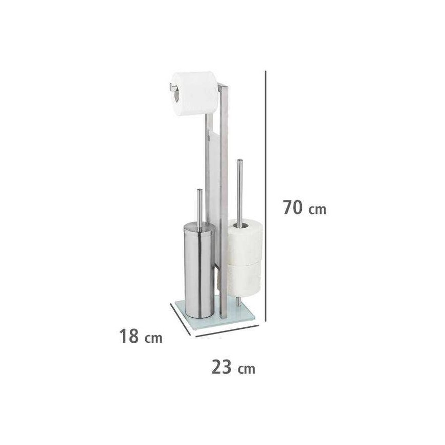 WENKO Toilet paper and toilet brush