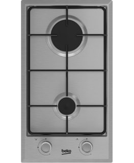 Beko HDCG 32220 FX Roostevaba teras Sisseehitatud 29 cm Gaas 2 tsoon(id)