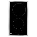 Beko HDMC32400TX plīts virsmas sildelements Nerūsējošs tērauds Iebūvēts 30 cm Keramika 2 zone(s)