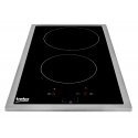 Beko HDMC32400TX варочная поверхность Нержавеющая сталь Встроенный 30 cm Керамический 2 зона(ы)