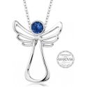 Levien Guardian Angel Dark Mėlyna Crystal Necklace Levien Guardian Angel Dark Mėlyna Crystal Necklace