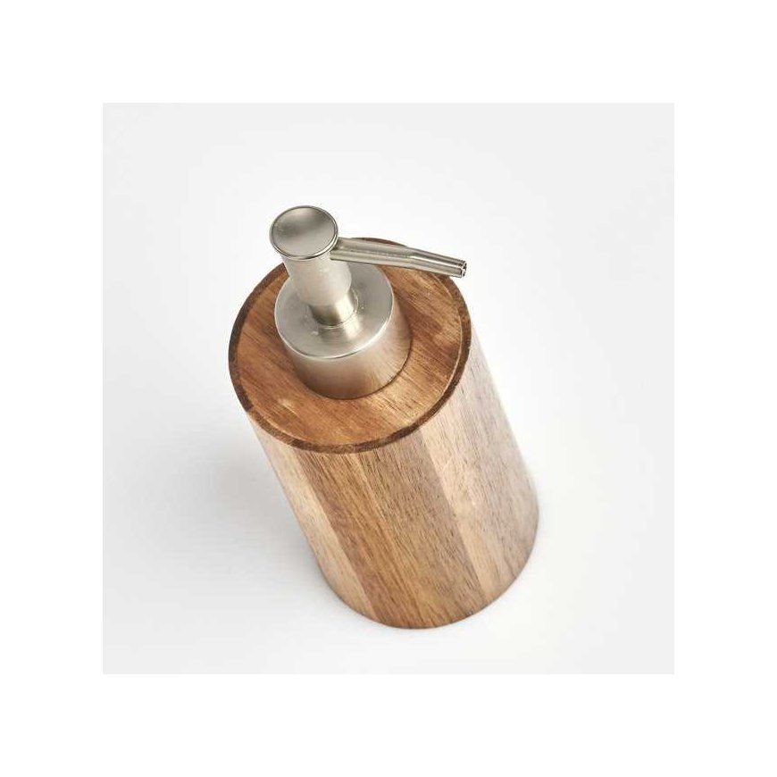 Liquid soap dispenser, Acacia wood, ZELLER – 2