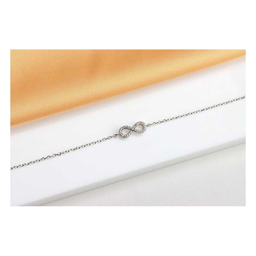 Brilio Silver Brilio Sidabrinis Charming sidabrinis apyrankė su cirkoniais Infinity BR42W – 4