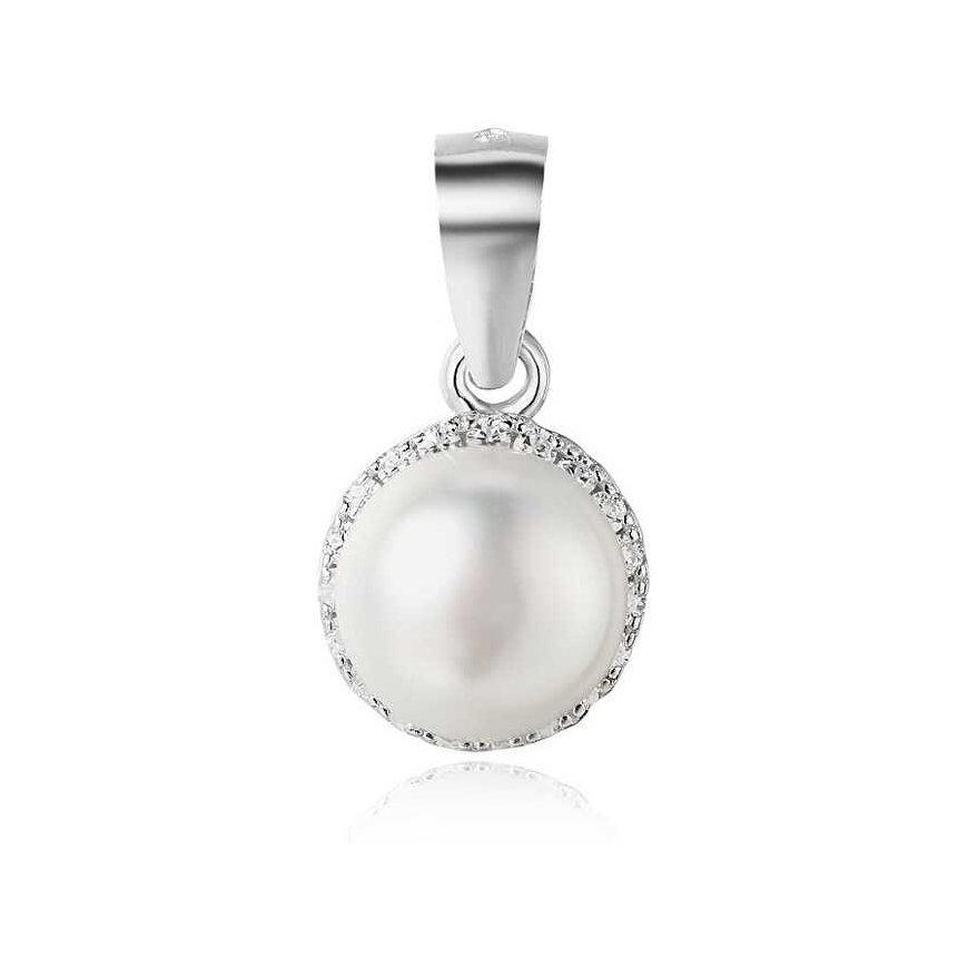 Beneto Silver pendant with freshwater pearl