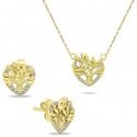 Brilio Silver "Brilio Silver Decent" gold-plated tree of life jewelry set SET236Y (necklace, earrings) Brilio Silver "Brilio Silver Decent" gold-plated tree of life jewelry set SET236Y (necklace, earrings)
