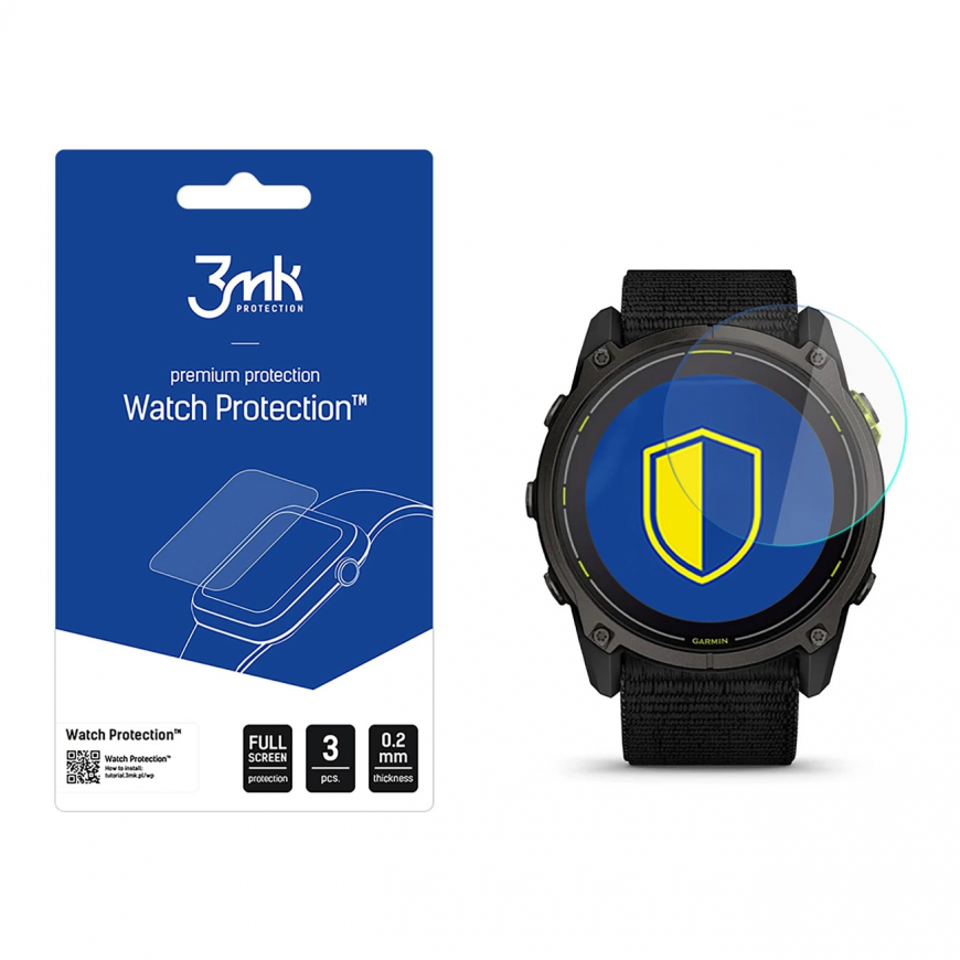 3mk Watch Protection FlexibleGlass Hybrid Glass for Garmin MARQ