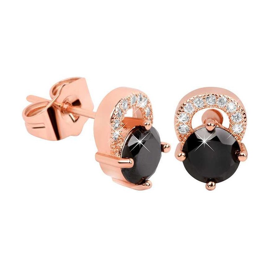 Troli Rose gold plated earrings with