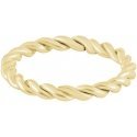 Troli Modern Gold Plated Twisted Steel Ring Troli Modern Gold Plated Twisted Steel Ring
