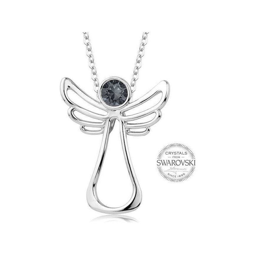 Levien Dark Crystal Guardian Angel Necklace
