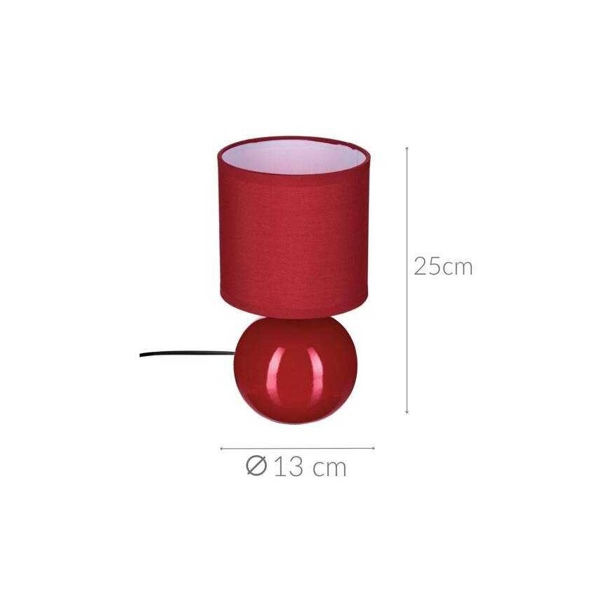 Lamp White night light Boule, decorative lighting with shade and ceramic base E14 – 2