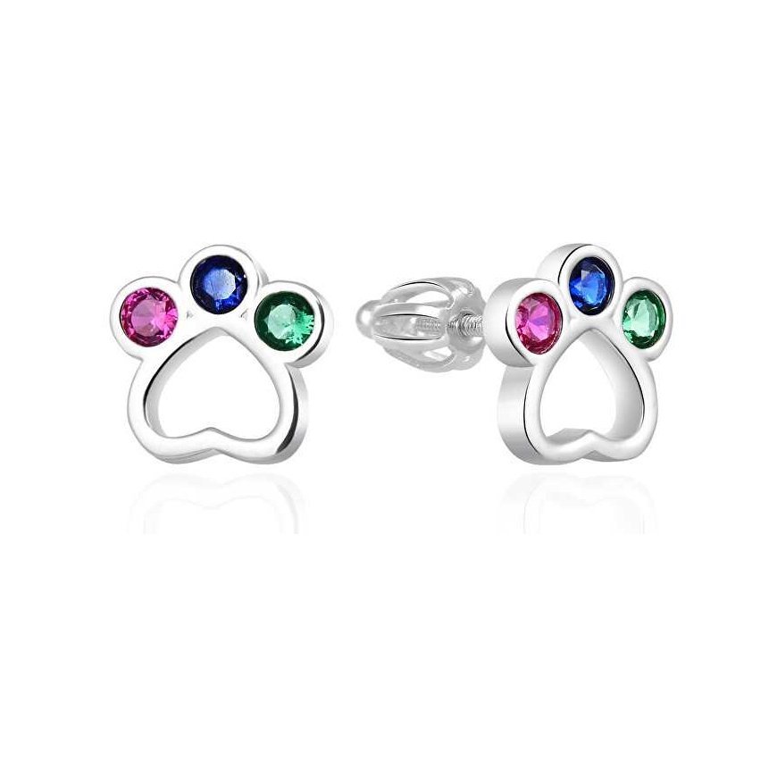 Agato Playful silver earrings Paws AGT-E018SC