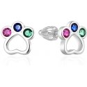 Agato Playful silver earrings Paws AGT-E018SC Agato Playful silver earrings Paws AGT-E018SC