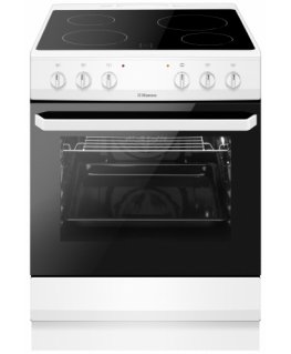 Hansa FCCW680009 кухонная плита Отдельностоящая плита для готовки Электричество Керамический Белый