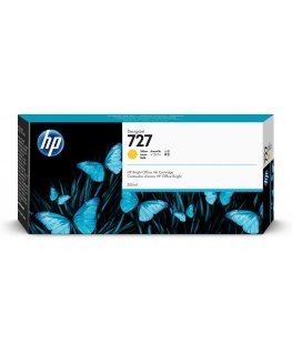 HP 727, Струйный картридж DesignJet, 300 мл, Желтый