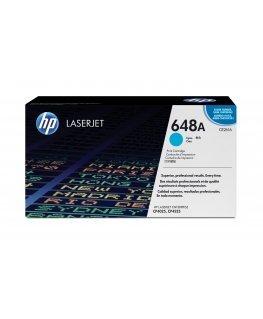 HP 648A, Оригинальный лазерный картридж LaserJet, Голубой
