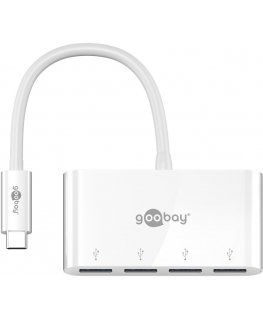 Goobay 66274 laptop dock/port replicator Wired USB 3.2 Gen 1 (3.1 Gen 1) Type-C White