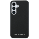 Karl Lagerfeld Saffiano Full Wrapped Elongated Metal Logo MagSafe Case for Samsung Galaxy S25 black Karl Lagerfeld Saffiano Full Wrapped Elongated Metal Logo MagSafe Case for Samsung Galaxy S25 black