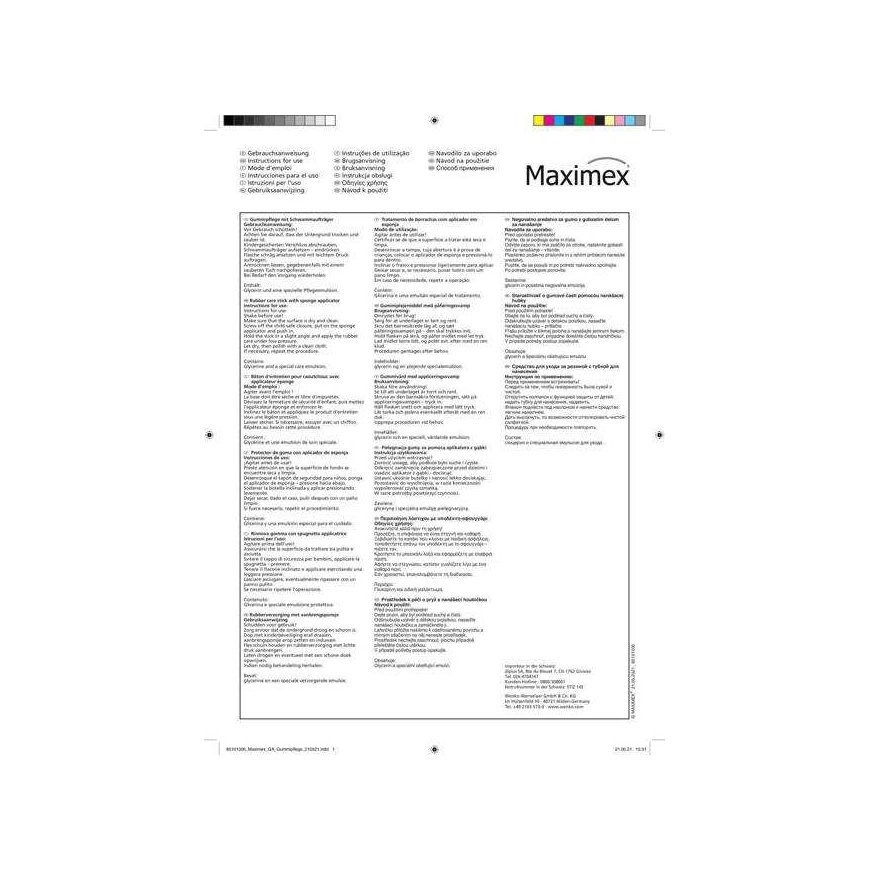 Maximex Rubber Gaskets and Care 125 ml, hoitaa ja pidentää kumin käyttöikää – 4