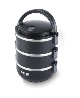 Lamart LT6023 pārtikas uzglabāšanas konteiners Apaļš Kanistra 1,8 L Melns 1 pcs