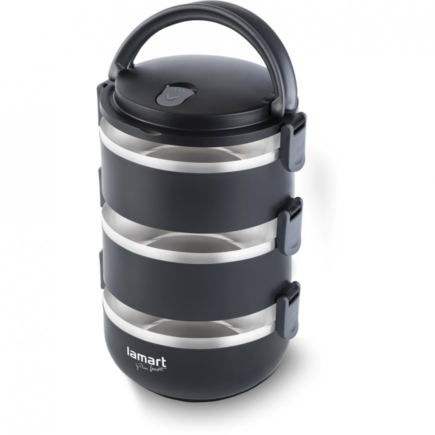 Lamart LT6023 food storage container Round Canister 1.8 L Black 1 pc(s) – 2