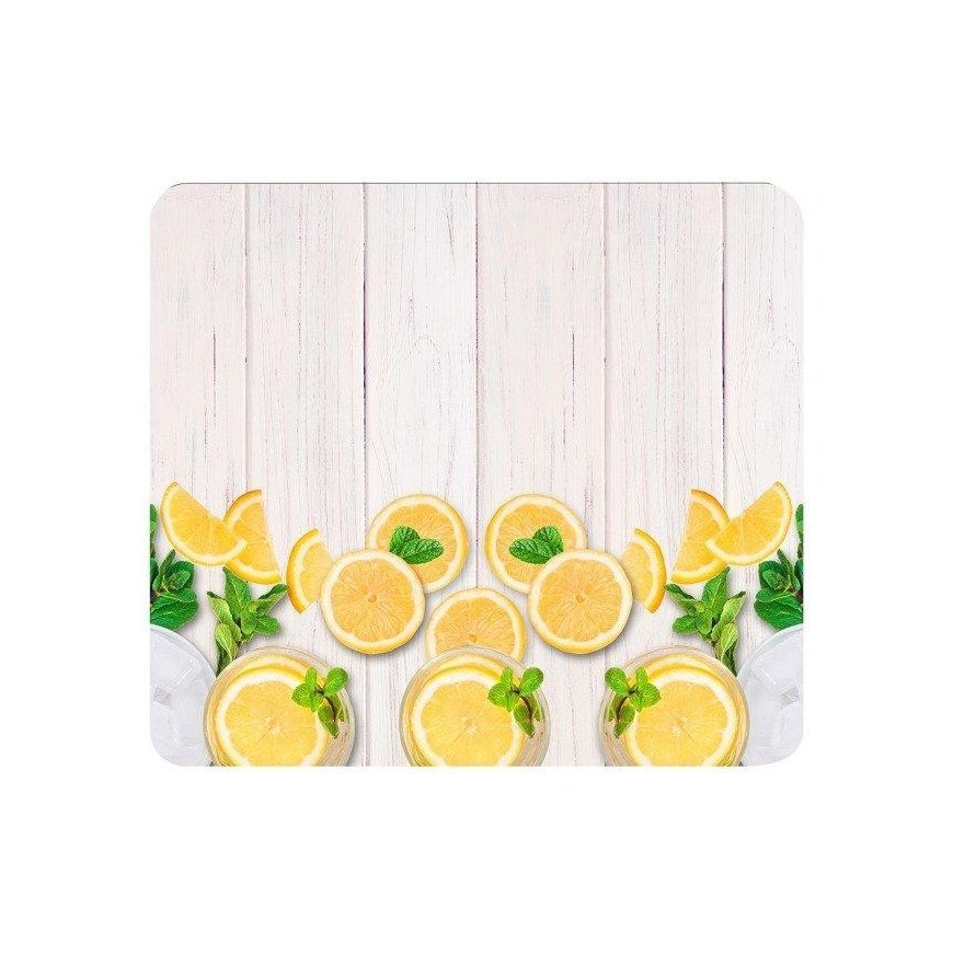 Heat-resistant plate for oven lid, pattern + non-slip feet - tempered glass, 56 x 50 cm, WENKO