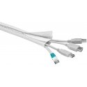 Goobay Wire Sleeve, white, 1.8m Goobay Wire Sleeve, white, 1.8m