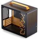 Jonsplus Z20 Micro-ATX kotelo, kantokahvalla - musta/oranssi Jonsplus Z20 Micro-ATX kotelo, kantokahvalla - musta/oranssi