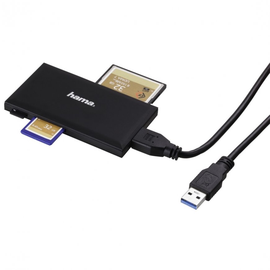 Hama 00181018 card reader USB 3.2 Gen 1 (3.1 Gen 1) Type-A Black – 3