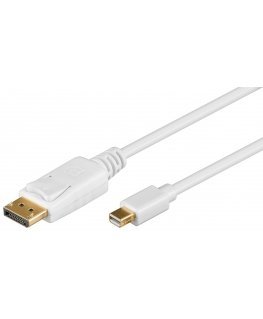 Goobay 52859 DisplayPort-kaapeli 2 m Mini DisplayPort Valkoinen