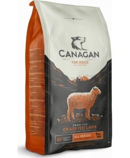 Canagan žole šeriamas ėriukas, skirtas vidutinėms ir didelėms veislėms 12 kg