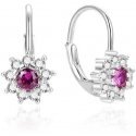 Beneto Glittering silver earrings with zircons AGUC1268DL Beneto Glittering silver earrings with zircons AGUC1268DL