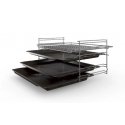 Bosch Serie 4 HLN39A050U cooker Freestanding cooker Electric Zone induction hob Black, Grey Bosch Serie 4 HLN39A050U cooker Freestanding cooker Electric Zone induction hob Black, Grey