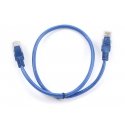 Gembird PP12-0.5M/B võrgukaabel Sinine 0,5 m Cat5e Gembird PP12-0.5M/B võrgukaabel Sinine 0,5 m Cat5e