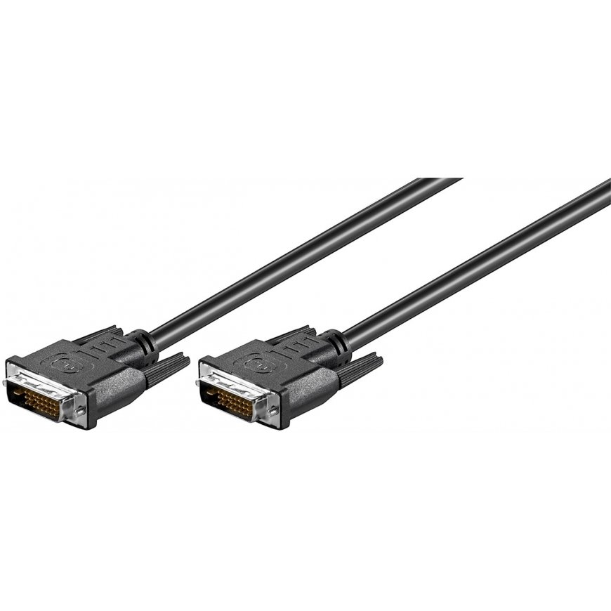 Goobay 93573 DVI-kaabel 1,8 m DVI-D Must – 2