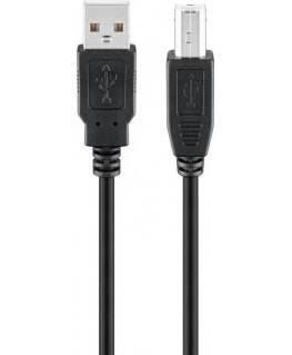 Goobay USB 2.0 Hi-Speed Cable, black, 1.8m