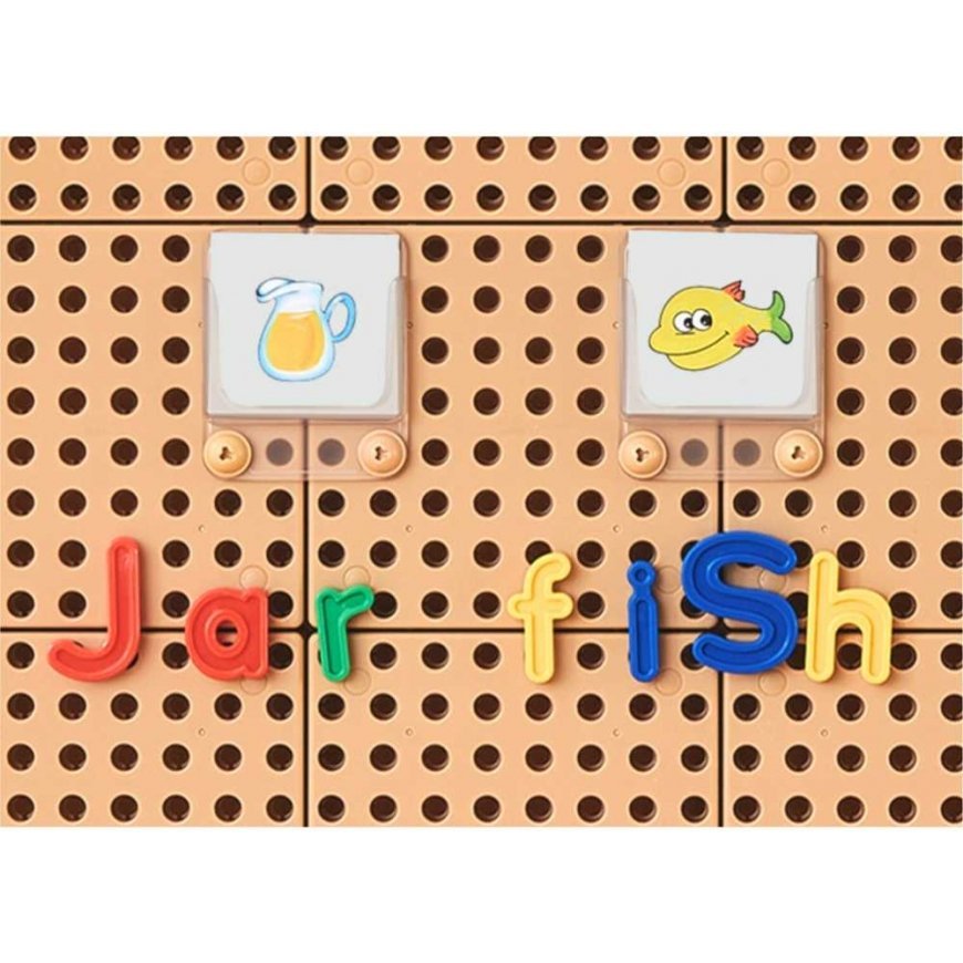 MASTERKIDZ Alphabet raidžių rinkinys (didžiosios ir mažosios) STEM sienų plokštėms 122 vnt. – 3