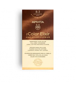 Pysyvä hiusväri Apivita MY COLOR ELIXIR, 8.3 Vaalea Blonde Gold