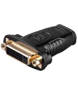 Goobay 68690 kaapelin sukupuolenvaihtaja HDMI Type-A DVI-I (24+5 pin) musta