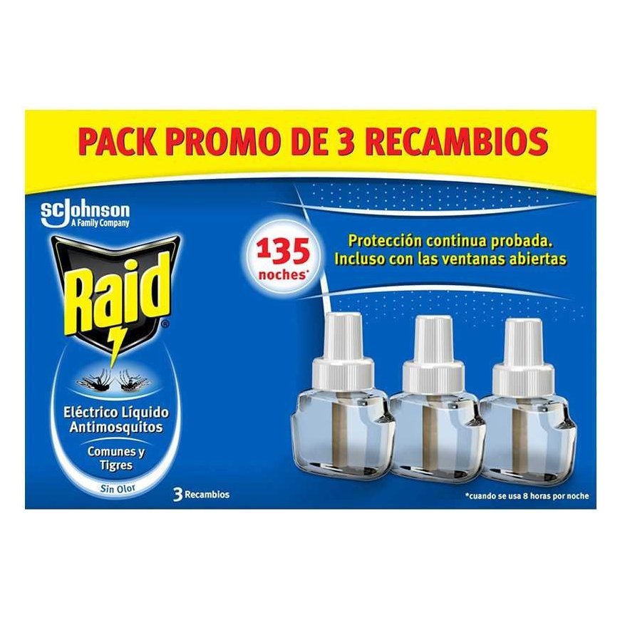 Raid ANTI-MOSQUITO PROTECTION x 3 spare